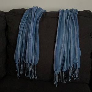 Scarf - Blue and White